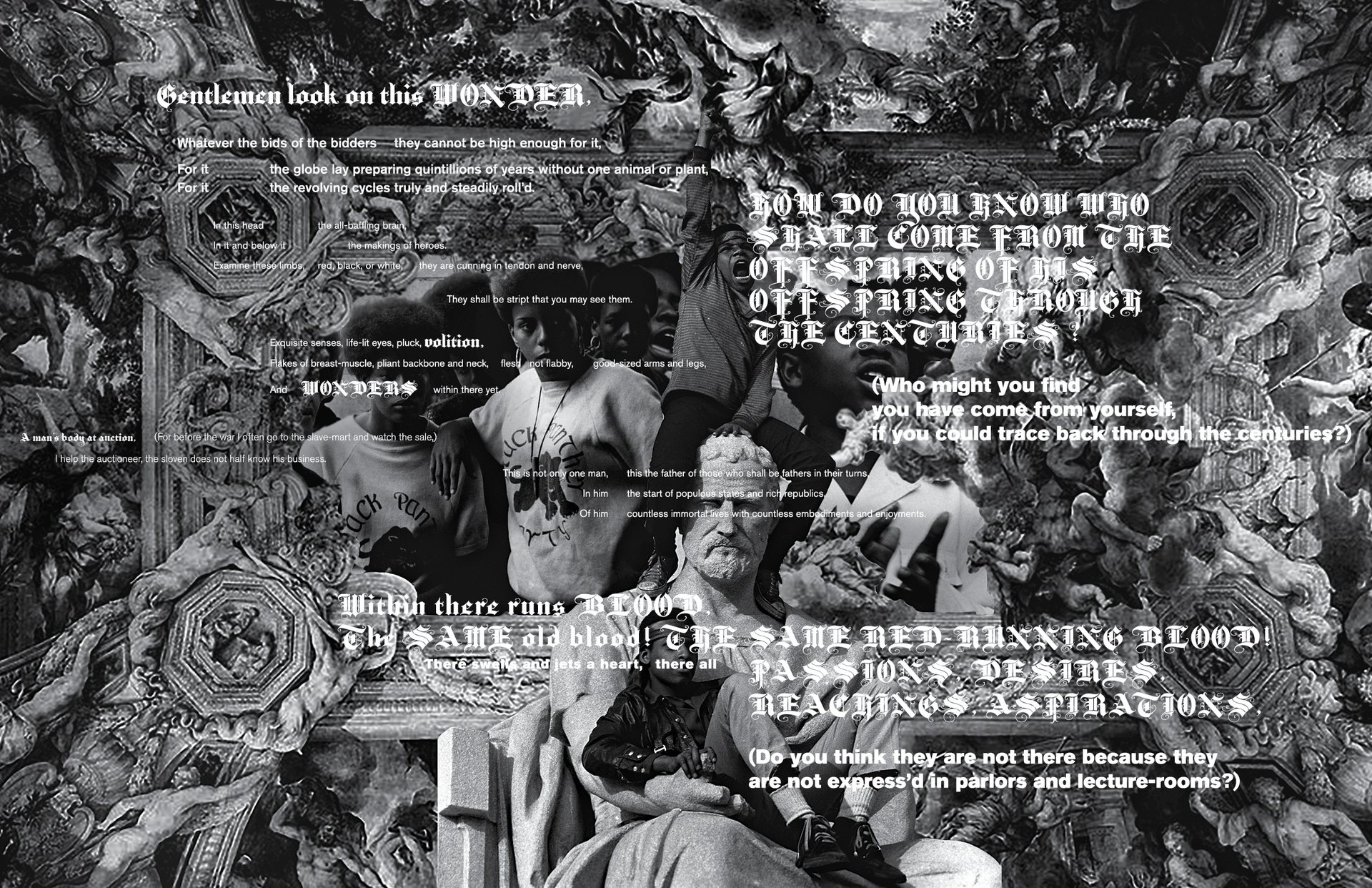 Engraved boardside poster