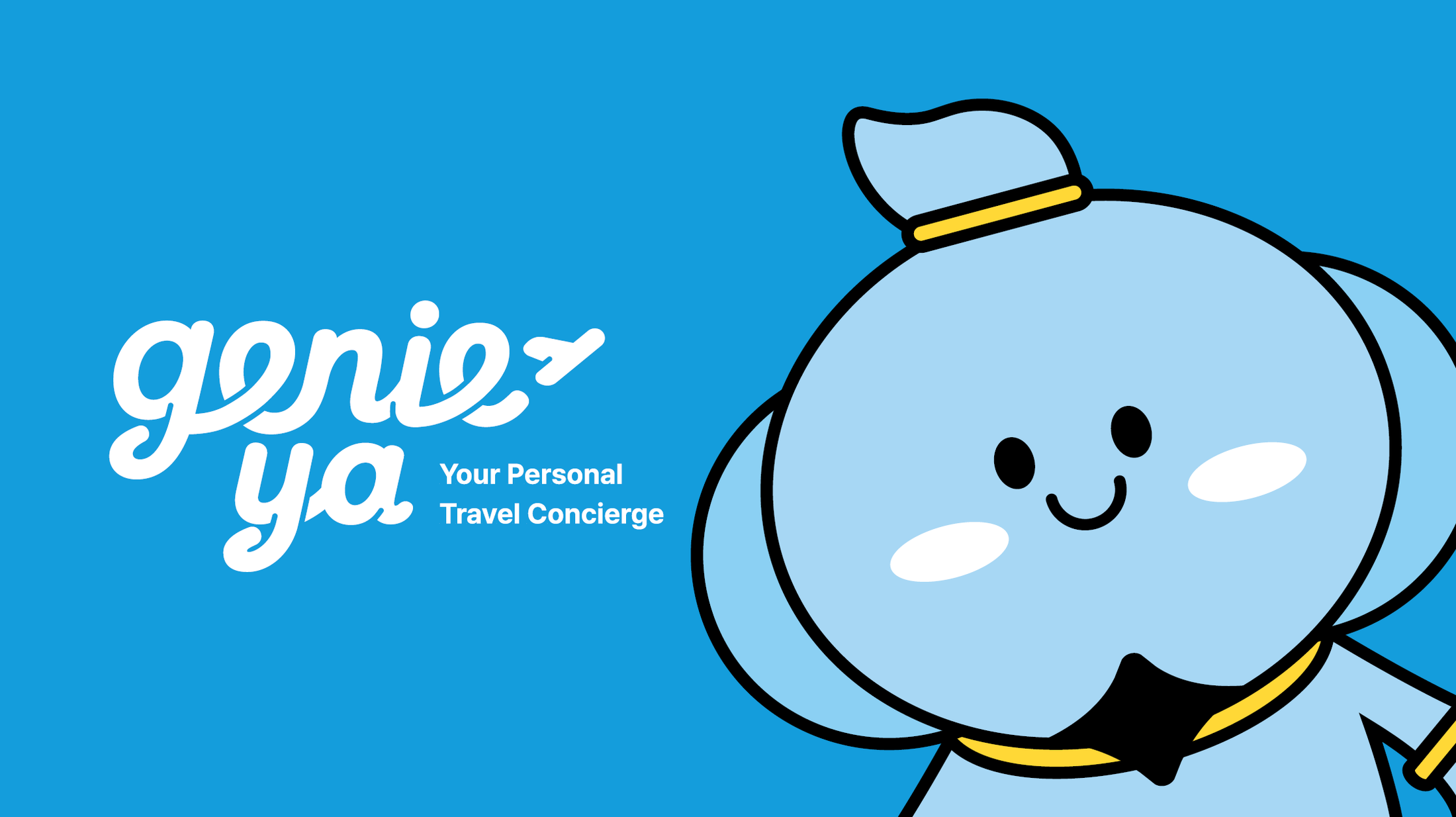 Genieya travel concierge app branding