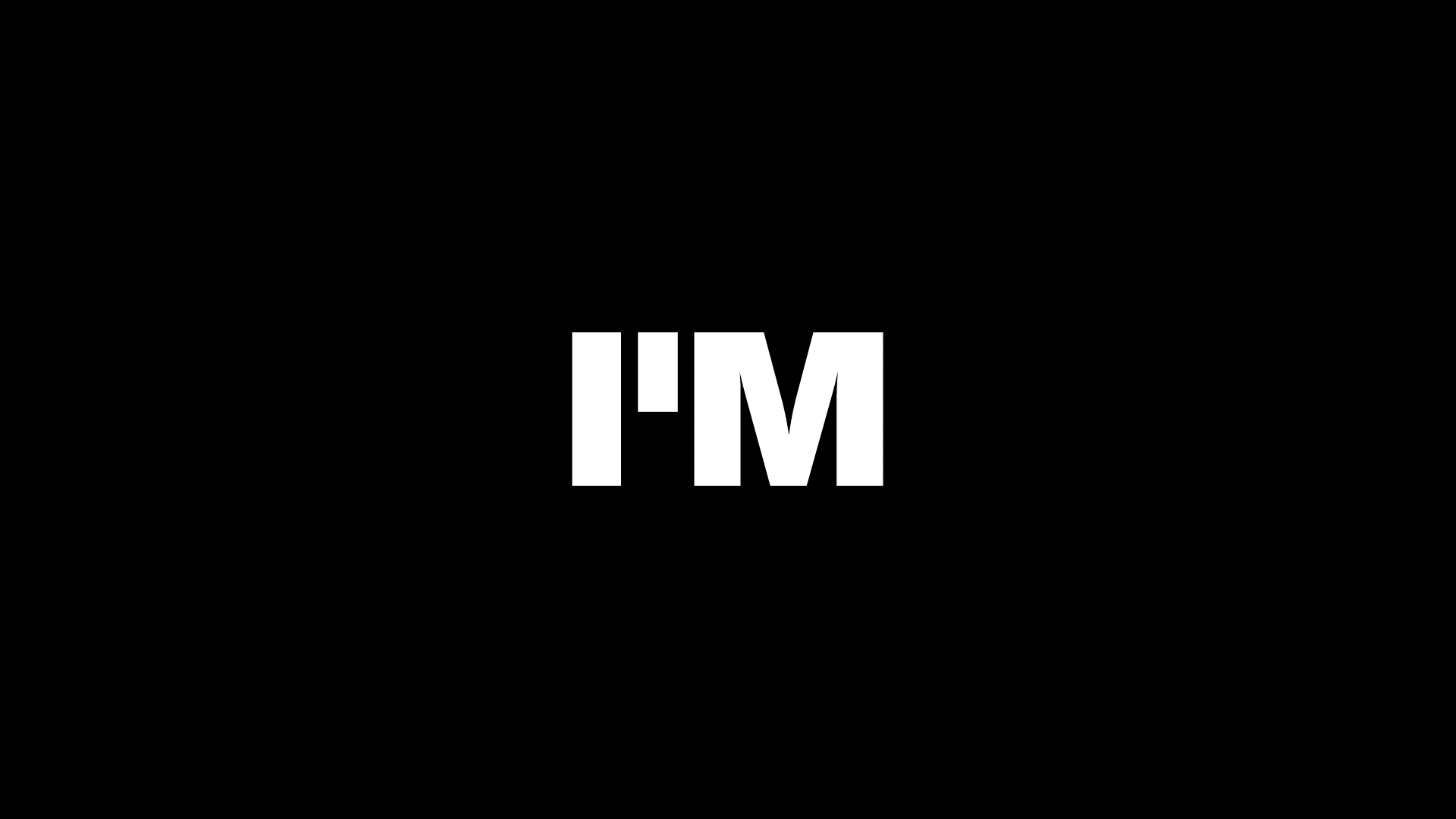 I'M logo motion identity